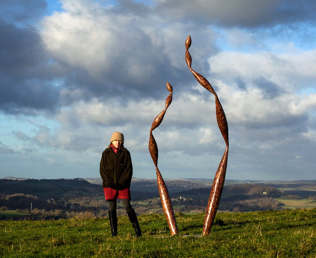 Artist Rebecca Newnham with Quercus Edition